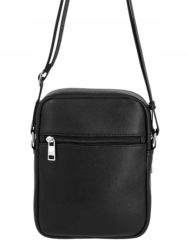 David Jones Men's Messenger Bag Shoulder Bag Black