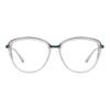 Big Round Acetate Women Clear Cat Eye Spectacle Full Rim Transparent Glasses Frame With Spring Hinge For Prescription Lenses