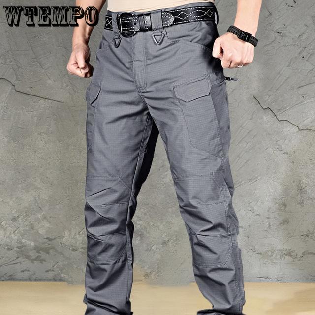 Men's Combat Outdoor Sports Trekking Pants Tactical Military Sweatpants Fighting Multi-pocket Pants IX9 City Tactical Cargo Pants