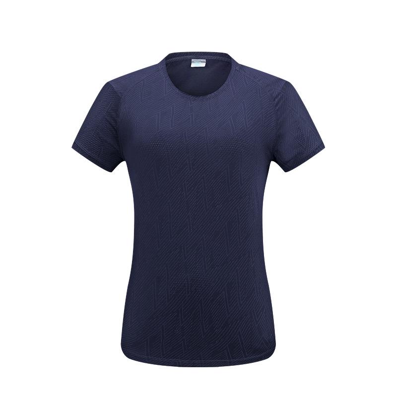 Women's Quick-Dry Mesh Printed Sports T-Shirt - Summer Round Neck, Short Sleeve, Sweat-Wicking, Ice Silk Fabric for Running & Fitness