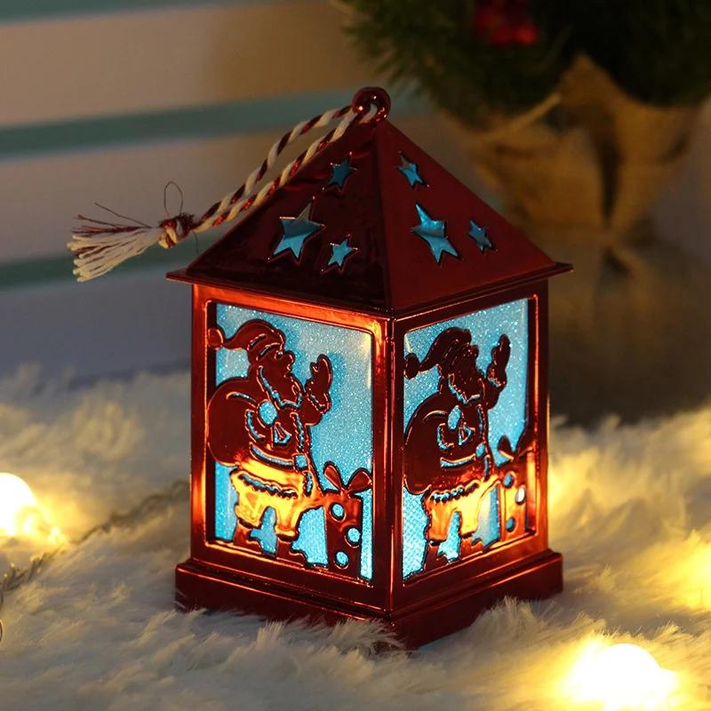 Christmas Simulation Wooden House Lights Christmas Tree Decoration Hut Lights Desktop Ornaments Christmas Tree Ornaments