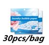 30/60 pezzi Detersivo in fogli Pastiglie per bucato facili da sciogliere Detersivo per bucato per pulizia profonda e forte Sapone per bucato per lavatrice