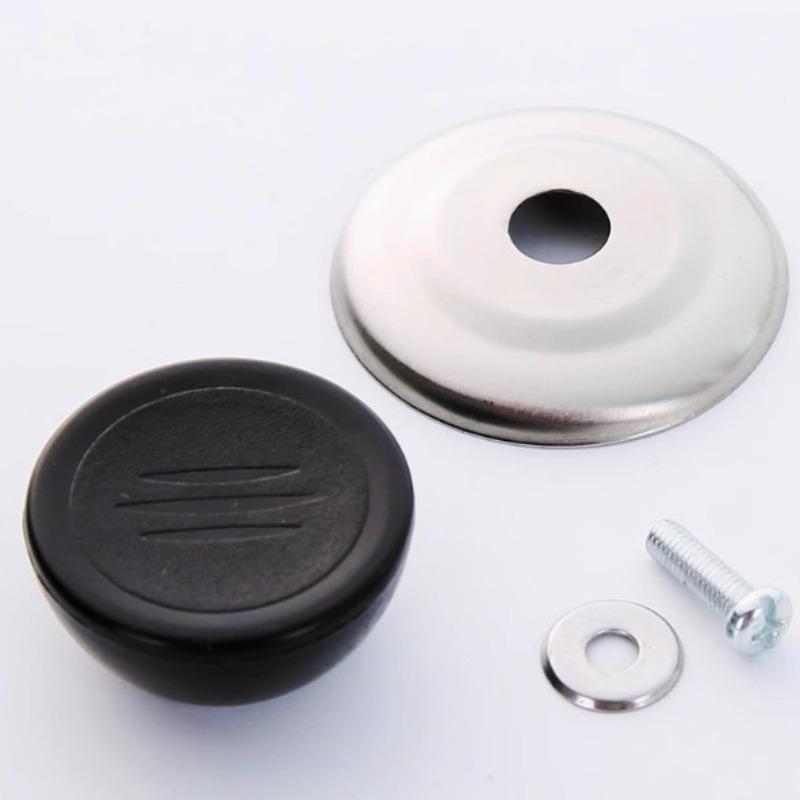 Universal Household Heat-resistant Handle for Pot Lid, Top Bead Stainless Steel Cap, Steamer and Stir-frying Pot Lid Handle