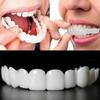 2 Pairs False Make Temporary Repair Denture Cosmetic Beauty Denture Whitening Upper and Lower Temporary Perfect Smile Easy To Install Dentures,
