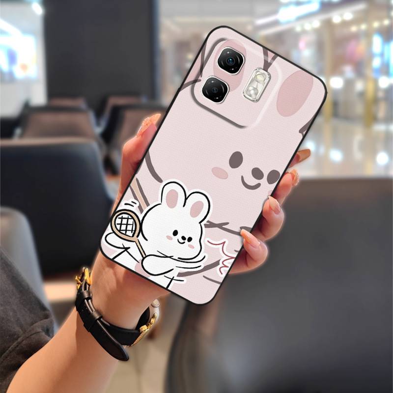 Dirt-resistant Couple Phone Case For infinix Hot50i/Smart9/X6531/X6532 Fashion Design Cute TPU Graffiti Back Cover