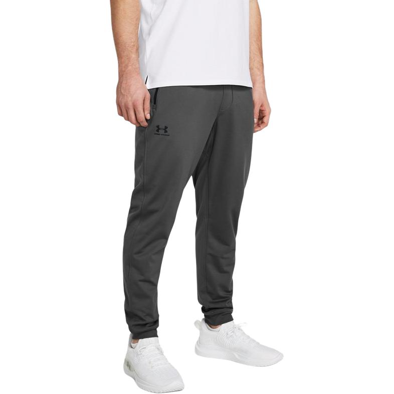 Under Armour Sportstyle Solid Color Drawstring Cuffed Casual Knit Pants Men pants Rhino-Gray 1290261-026