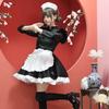 Chinese Style Kung Fu Maid Outfit for Women, Plus-Size Long-Sleeve Maid Cosplay Costume Performance Outfit