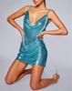 Sequined V-Neck Backless Sling Dress - 2025 Nightclub Hot Sale