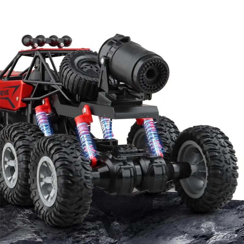 1: 18 Six Wheel Drive Rc Car Cross-Country Climbing Spray Racing Car Remote Control Electric Car Fall Resistant Boy Toy Gift