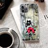 Street Art Banksy Graffiti Cover For iPhone 16 15 14 13 12 11 Pro Max Apple Phone Case X XS 7 Plus 8 + Art Customized Print Shel
