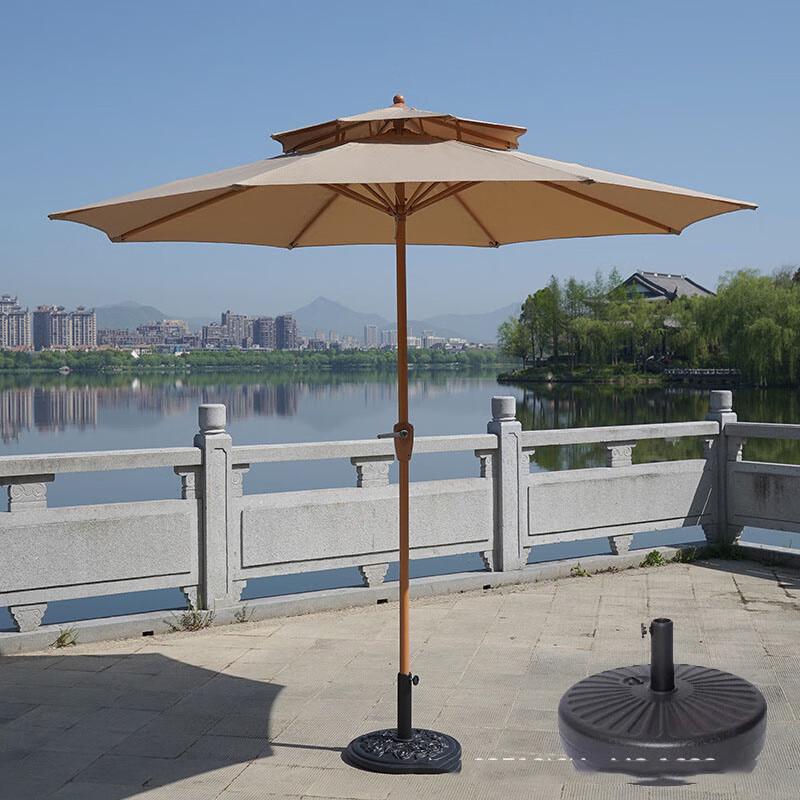 Outdoor Patio Sunshade Umbrella with Steel Frame
