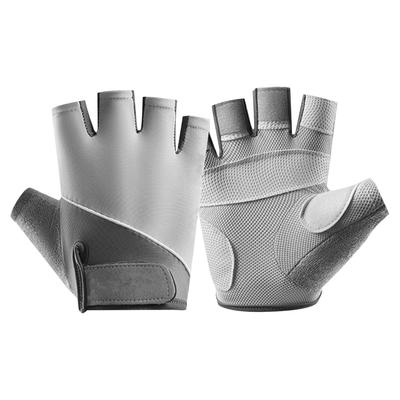 Half Finger Sports Gloves Polyester Unisex Anti Slip Breathable Sun Protection Cycling Gloves for Workout Motorcycle Gym