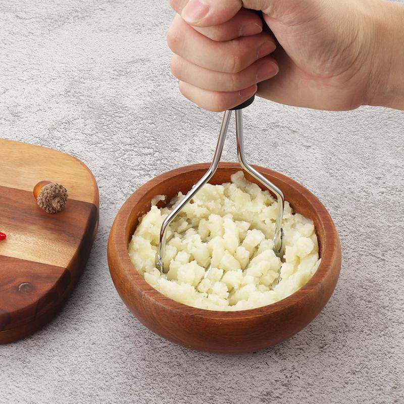 Stainless Steel Pressed Potato Masher Ricer Puree Juice Maker Potato Pusher Smooth Mashed Potatoes Crusher Fruit Tools Kitchen