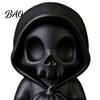 Indoor Party Embellishments 3D Printed Grim Reaper Figurine Holding Pumpkin, Blank DIY Tabletop Seasonal Decor Paintable Halloween Statue, Cute