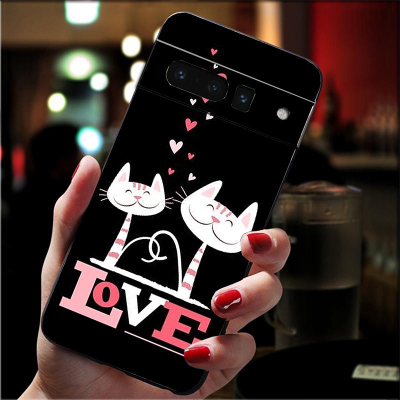 

Phone Case For Google Pixel 10 9 Pro XL 9A 8 7 6 Pro Pixel 8A 7A 6A Pixel 8 7 6 5 Cute Cats Google Pixel 5