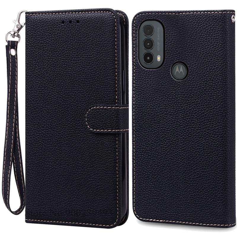 E20 E30 E40 Pouzdro Pro Motorola E20 Pouzdro Peněženka Kožený Vyklápěcí Kryt Pro Motorola Moto E40 E30 E20 Pouzdro Vyklápěcí Knižní Kryt Fundas
