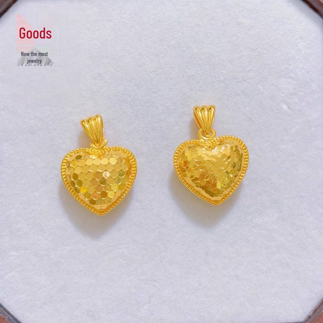 Xiaohongshu-Inspired Sand Gold Super Flash Dragon Scale Pendant Necklace for Women