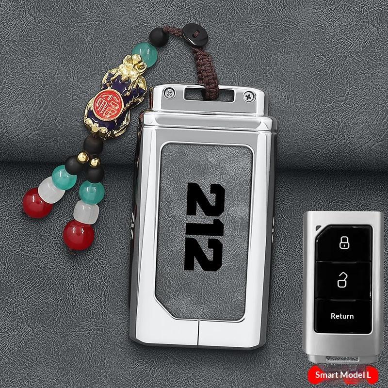 Für Baic Baw Beijing 212 T01 Zinklegierung Leder Anti-Drop Anti-Kratzer Schlüsselanhänger Hülle Schlüsselanhänger Anti-Kratzer Auto Zubehör