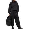 adidas Solid Color Casual Loose Sports Pants Men Bottoms Black H63086