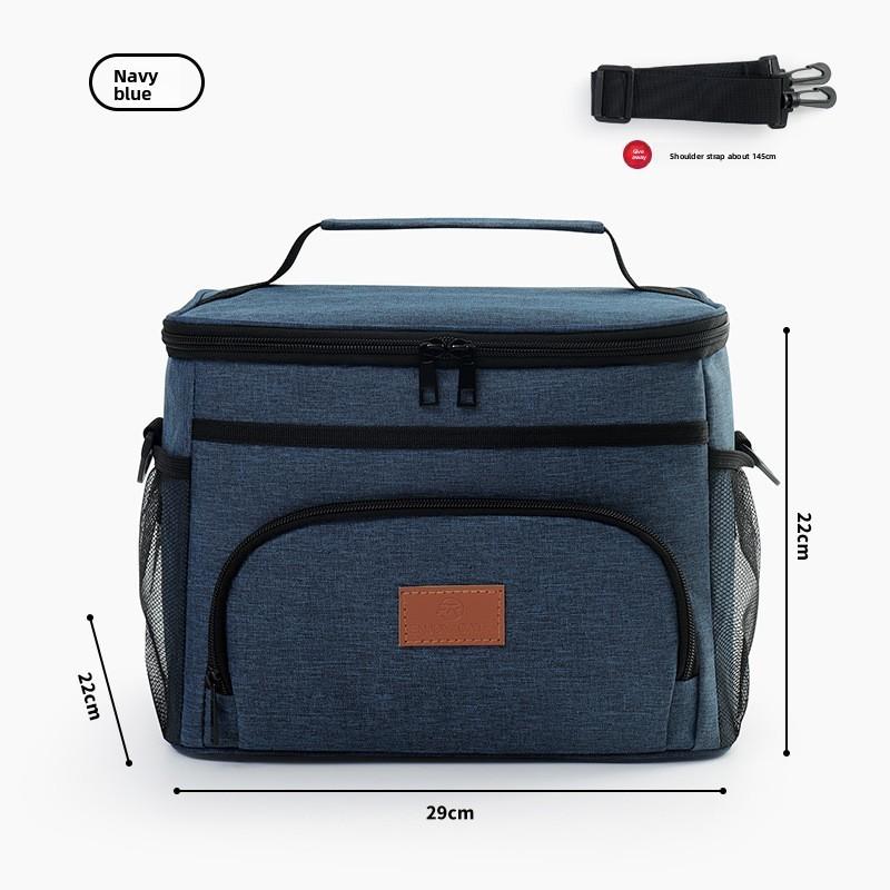 Thickened Oxford Fabric Insulated Lunch Bag With Leakproof Design For Office And Outdoors