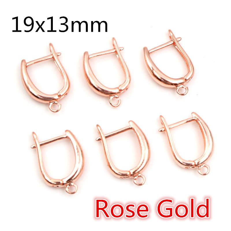 10pcs 3-Styles Gold Color French Earring Hooks Lever Back Open Loop Setting for DIY Earring Clips Clasp Jewelry Making Findings
