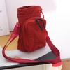 Canvas Crossbody Mobile Phone Bag Solid Color Water Cup Bag Shoulder Water Bottle Bag  Mobile Phone