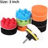 12PCS Universal Buffing Pad Kit Reusable Drill Buffing Pad New Polishing Pads Kit  Car Polishing