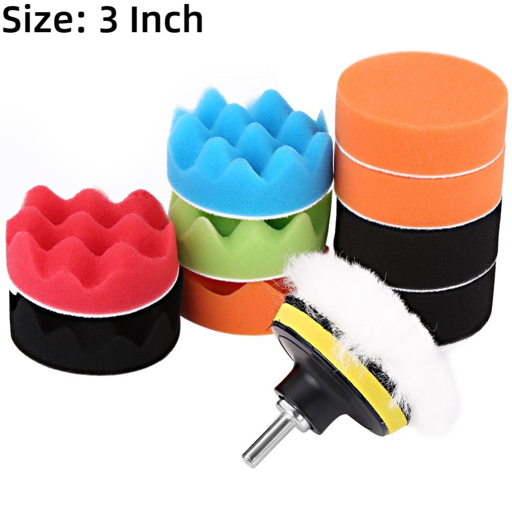 12PCS Universal Buffing Pad Kit Reusable Drill Buffing Pad New Polishing Pads Kit Car Polishing