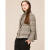 Son Jung Wan Big Collar Check Jacket Zjk6161100