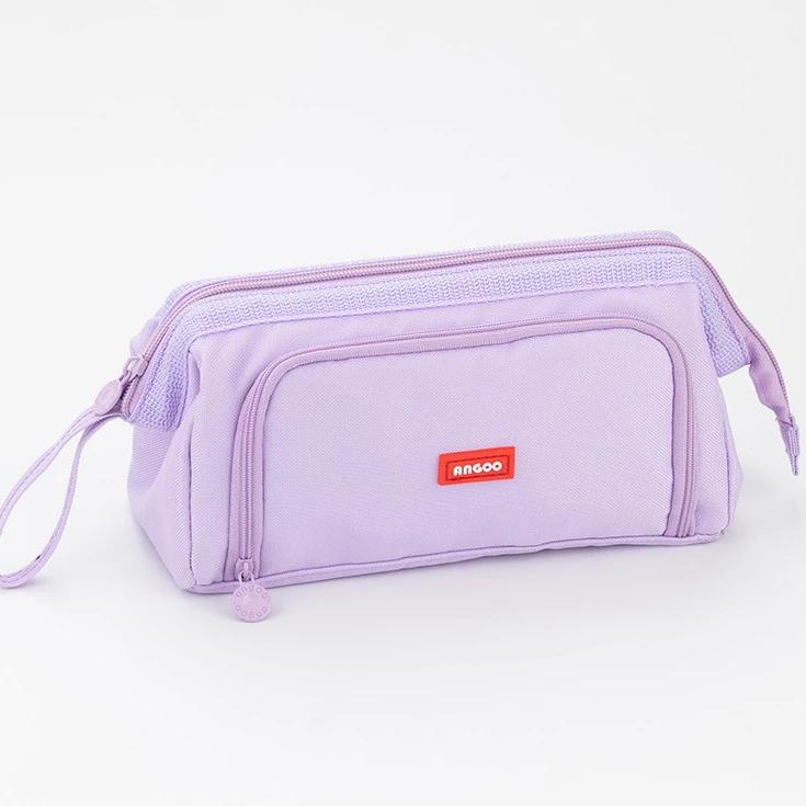 Large Capacity Pencil Case Kawaii Handle Pen Bag for Students Desk Makeup Organizer Supplies School Office Stationary 2025