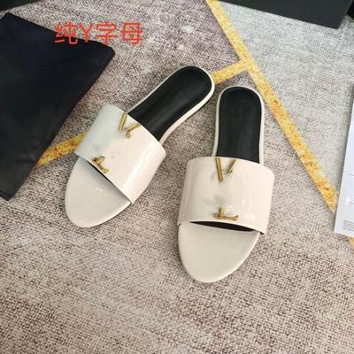 Shengjia High-quality New Flat-bottomed Fashion Classic Letter Midsummer, One-word Slippers