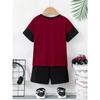 Nuovo set estivo casual per bambini con T-shirt a maniche corte e pantaloncini stampati in 3D