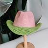 Luxury Pearl Rhinestone Cowboy Hat For Women Pink Green Western Cowgirl Hat Bling Festival Party Rodeo Birthday Dress Up Hat