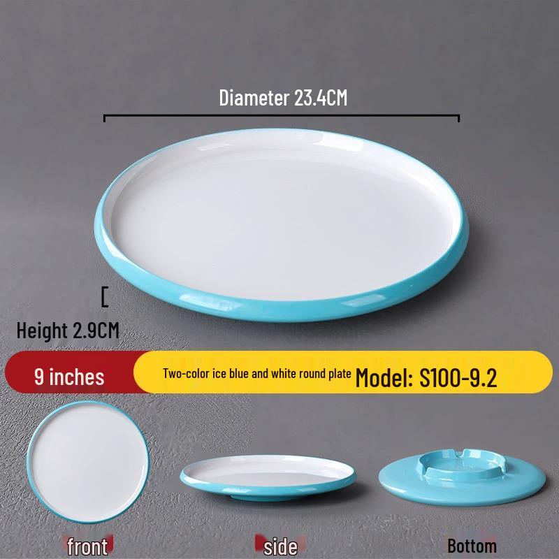 Melamine Nordic Style Cold Dish & Stir-fry Plate for Restaurants and Hotels
