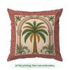 Pcs Vintage Exotic Palm Pattern Singlesided Printed Pillowcase Cushion Coversuitable For Living Roombedroomcar Decoration