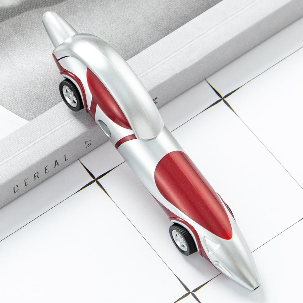 Novelty Design Racing Car Shaped Ballpoint Pen Multicolor Creative Press Car Styling Ballpoint Pen Stationery Supplies Kids Toy