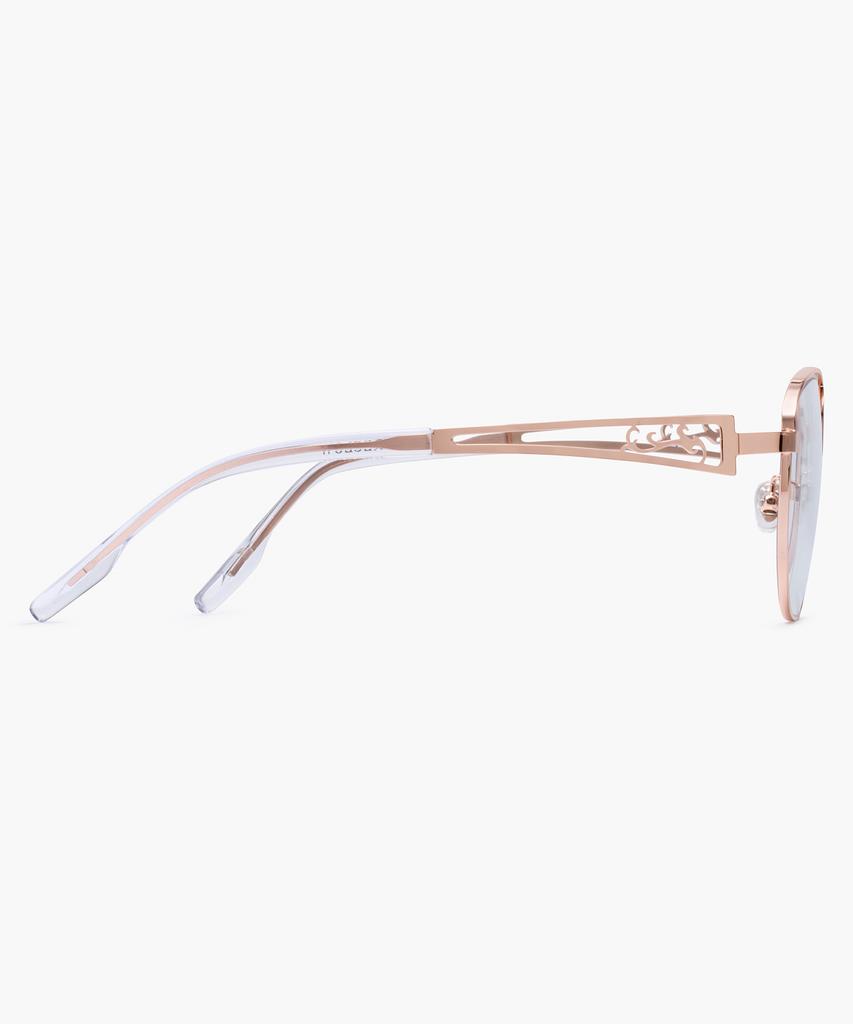 Likkeullou Rc Stainless Steel Veil Glasses Rose Gold