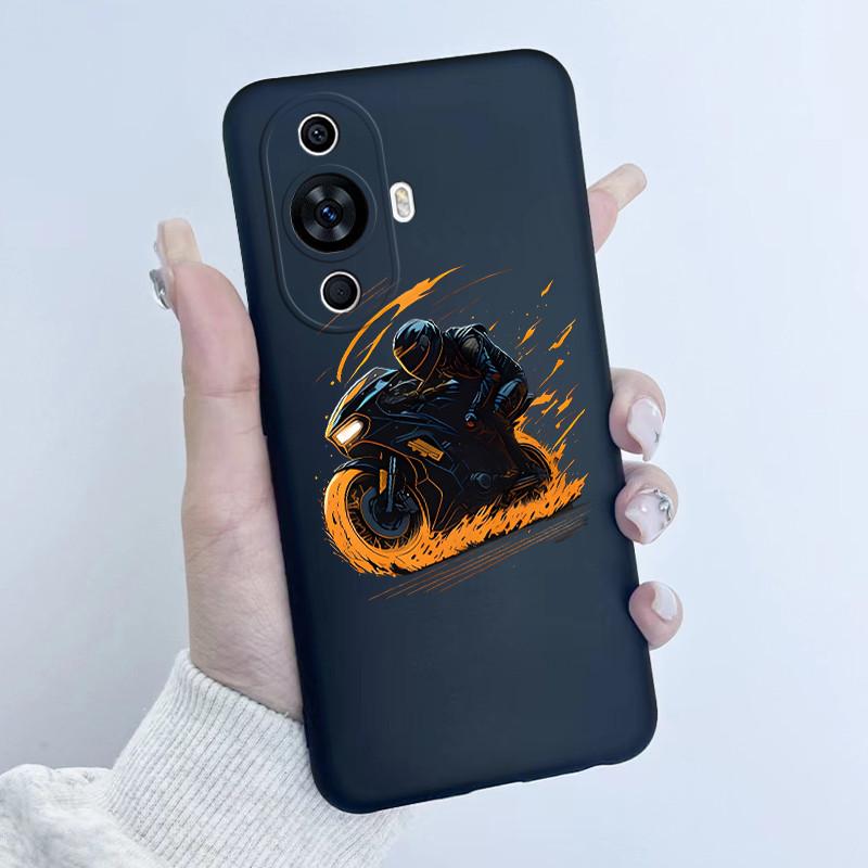 For Huawei Nova 12s Case FOA-LX9 Flower Girl Design Soft Silicone Cover For Huawei Nova 11 Nova11 Pro Ultra Nova12s Phone Cases