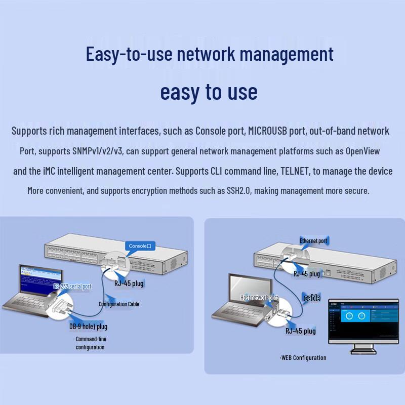 H3C S5560S-28F-EI 24-Port Gigabit Fiber Managed Switch