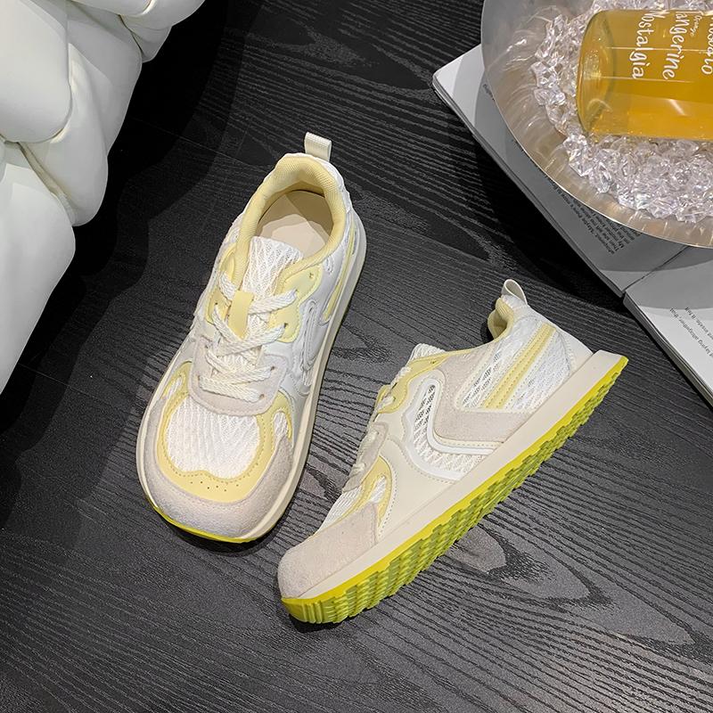 Fashion 2025 Summer New Mesh Breathable Casual Versatile Trendy Fashion Lightweight Comfortable Casual Women's Shoes