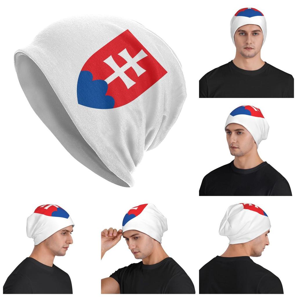 Flag Of Slovakia Slovak Republic Unisex Adult Beanies Caps Knitting Bonnet Hat Warm Fashion Autumn Winter Outdoor Skullies Hats