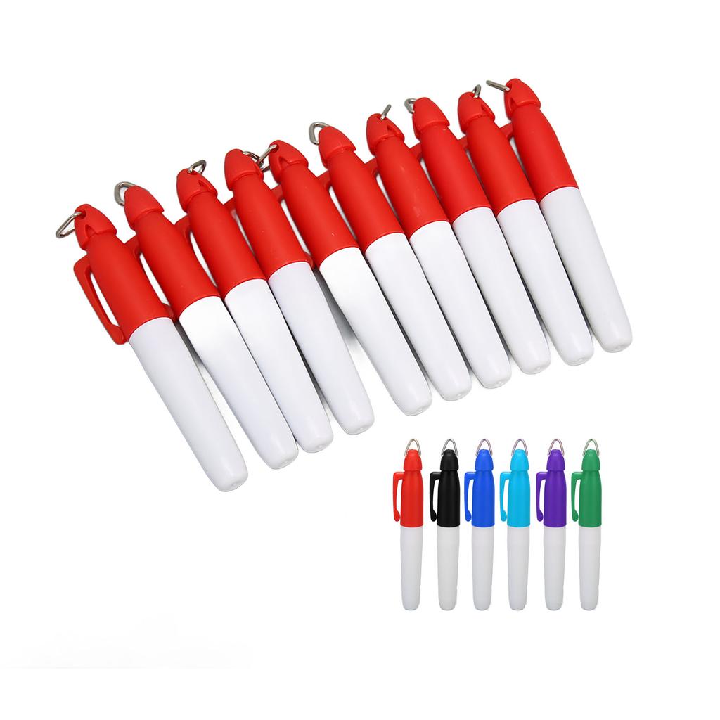 10pcs Golfing Marker Pen Oil Based Waterproof Portable Ball Line Marker Tool Ball Alignment Tool for