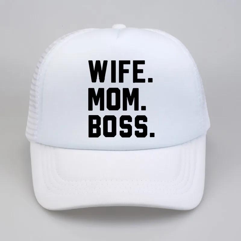 WIFE MOM BOSS cap Casual Funny Baseball cap Hipster Summer cool hip hop streetwear snapback hats