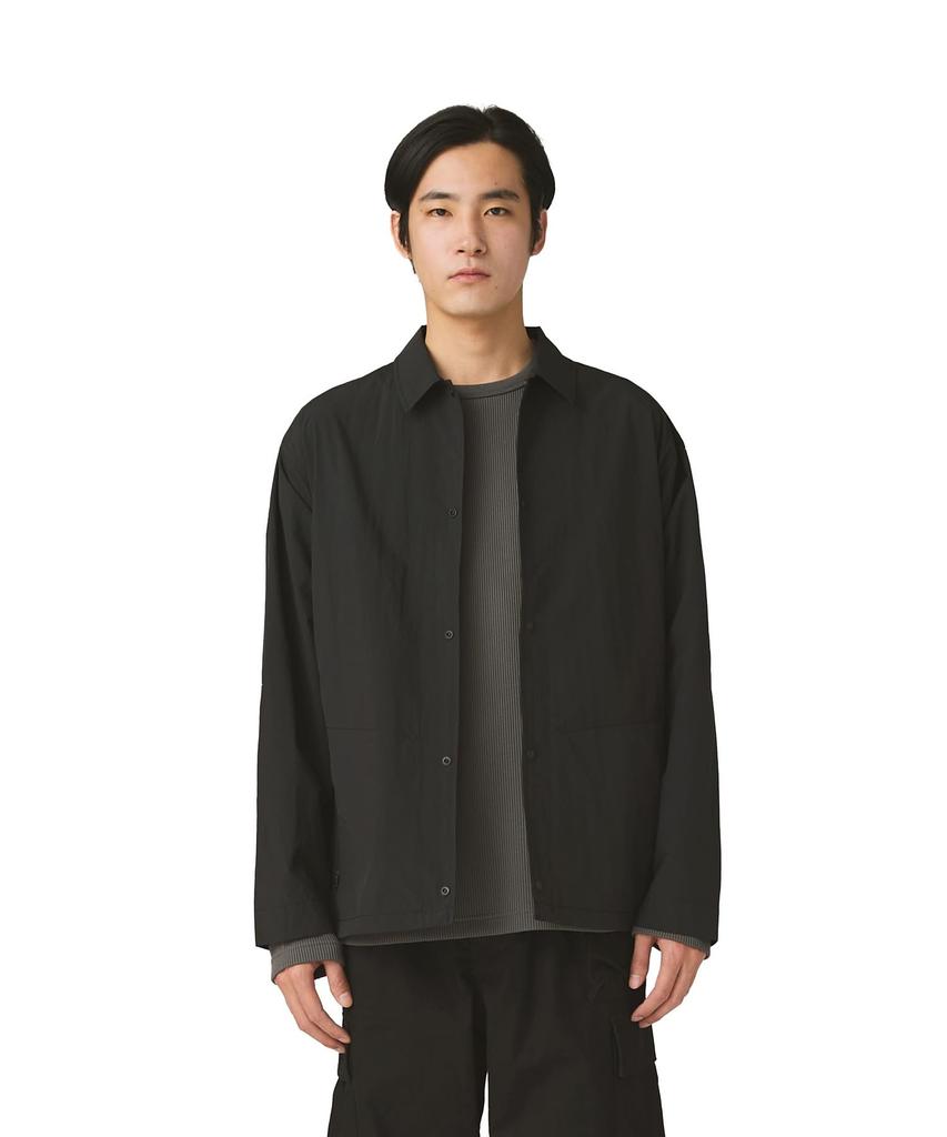 Snow Peak Nylon Tussah Utility Storage Shirt Long Size L SH-25AU001, Sleeve, Men's/Women's, Black,