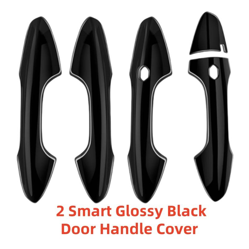 Carbon Fiber Car Styling Modification Accessories Door Handle Cover Side Trim Paste Style 2024 For Hyundai Kona ABS plastic