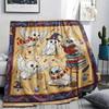 1 Stück Flanelldecke mit Cartoon-Druck, Hohe Qualität, Bequem für alle Jahreszeiten, Heimdekoration, Wärme und Komfort, Perfekt als Weihnachts- oder Geburtstagsgeschenk