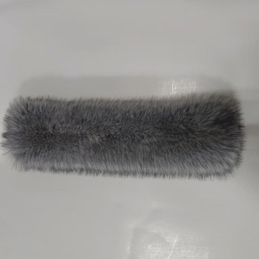 2025 Women's Double-Sided Faux Fox Fur Scarf - Thick, Warm, & Elegant for Autumn/Winter