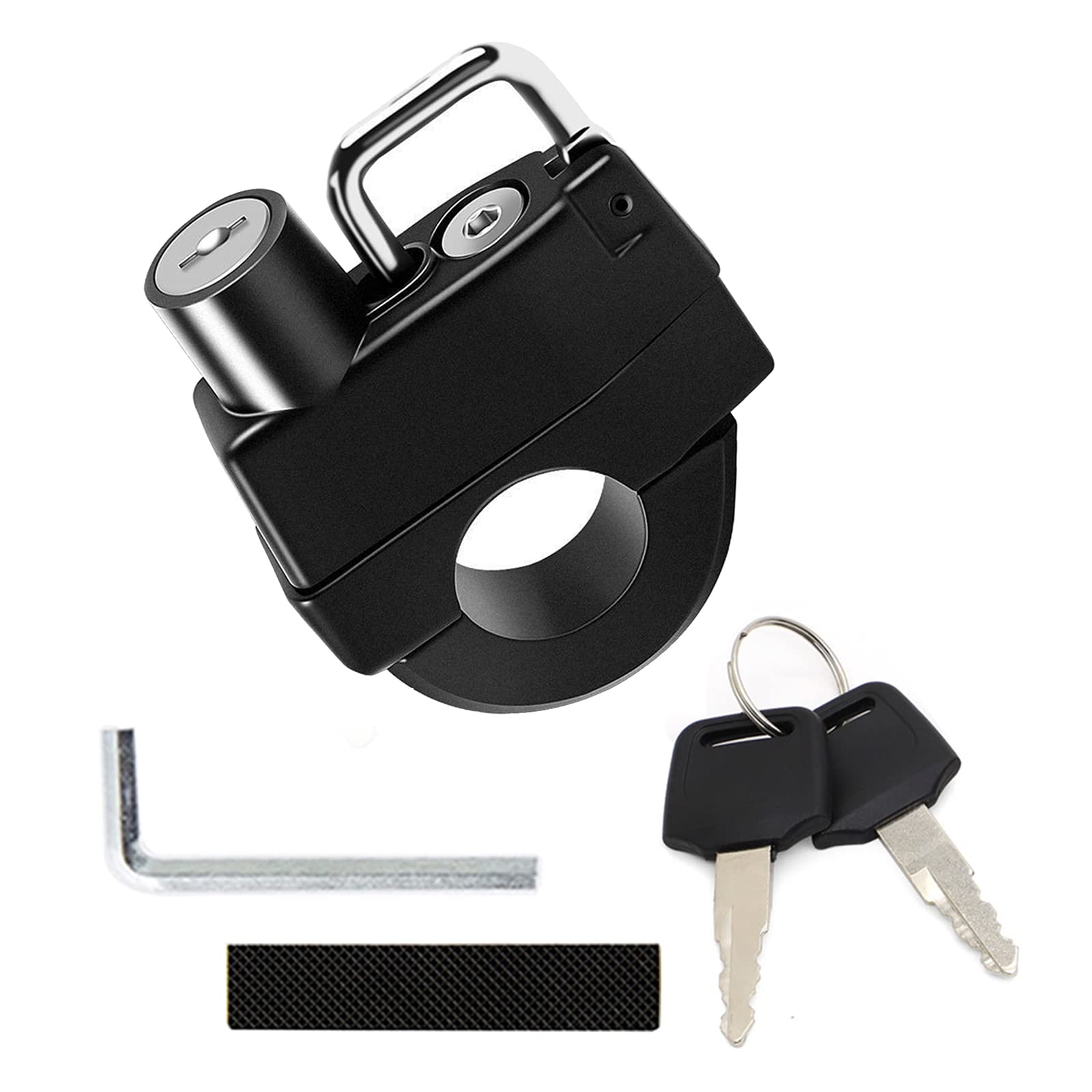 LIKENNY Helmet Lock Motorcycle Lock Key Lock Helmet Bracket Anti-Theft