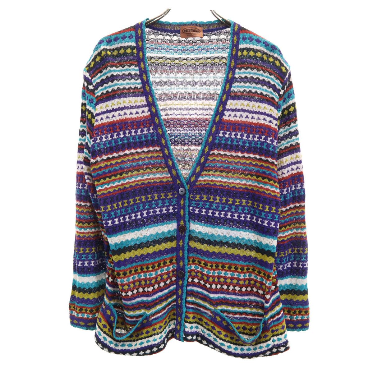 

Missoni Сделано в Италии Лен Смесь Комбинезон с ручками Кардиган с длинным рукавом 31 Женский Б/у