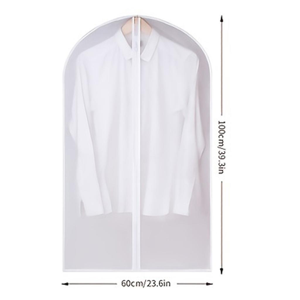 5PCS Clothing Dust Cover Fully Closed Clothing Cover with Zipper Hanging Durable Clothing Storage Bag Hanging Coat Sweater